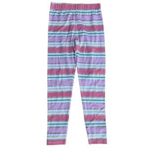 Tommy Bahama Girls Multicolor Stripes Glittery Elastic Waist Leggings L (10/12)